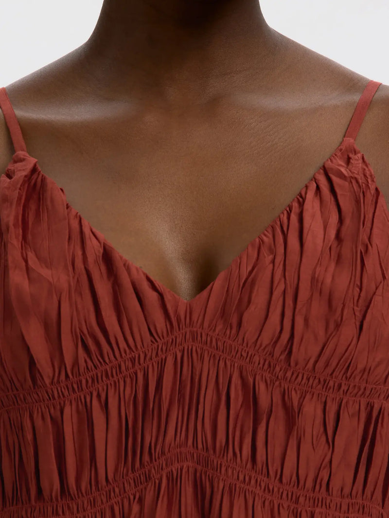 SLFJACKIE STRAP TOP  - Rood
