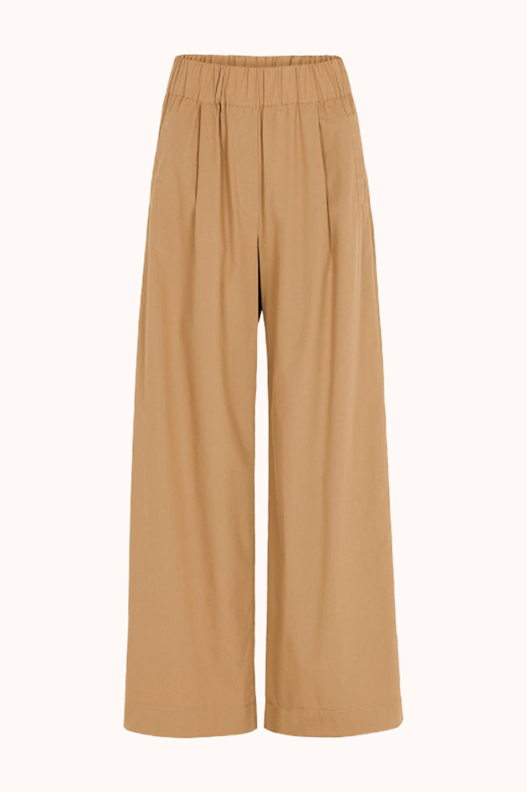 Benji poplin pants - Camel