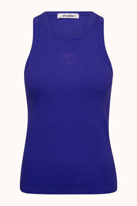 Sahara Embroidery Tanktop - Blauw