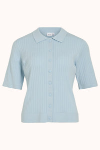 VISALU 2/4 POLO KNIT TOP