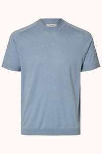 SLHTRAY SS KNIT MERINO CREW NECK