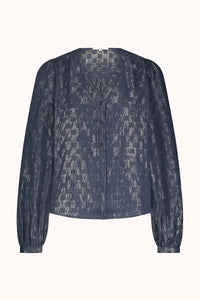 Cardi Blouse Patriot Blue Loo