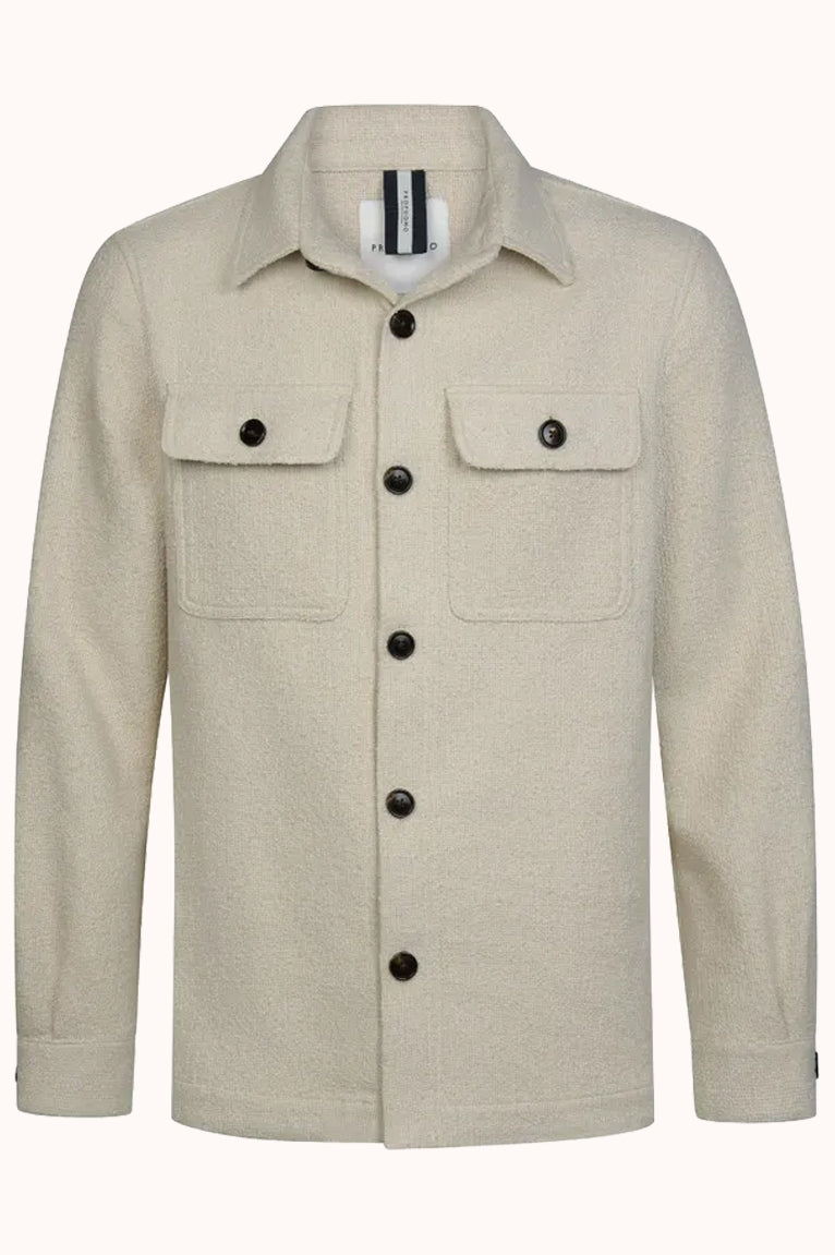 Zand Boucle overshirt