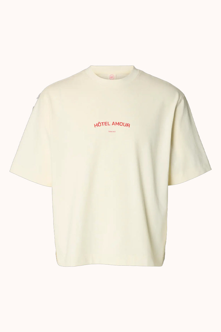 SLHBOXYLIAM SS O-NECK TEE HOTEL AMOUR