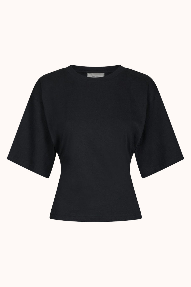 Asha Boxy Tee - Navy