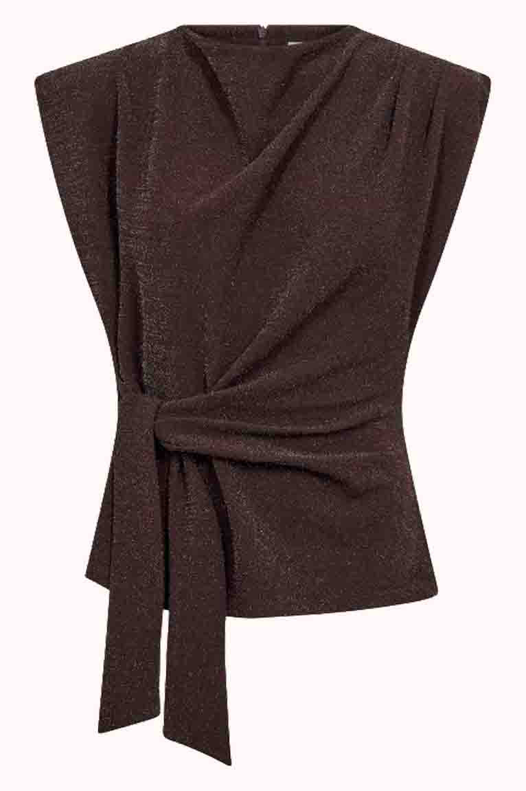 EstiCC Pleat Top - Bruin