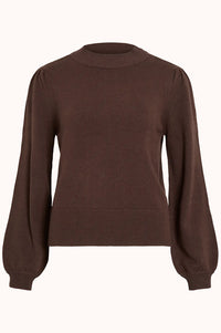 VIRIL TURTLE-NK BALLOON L/S TOP