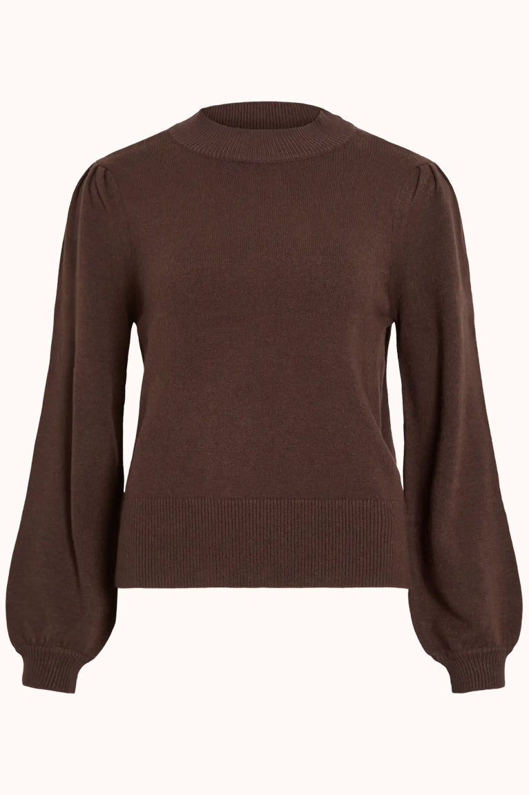 VIRIL TURTLE-NK BALLOON L/S TOP