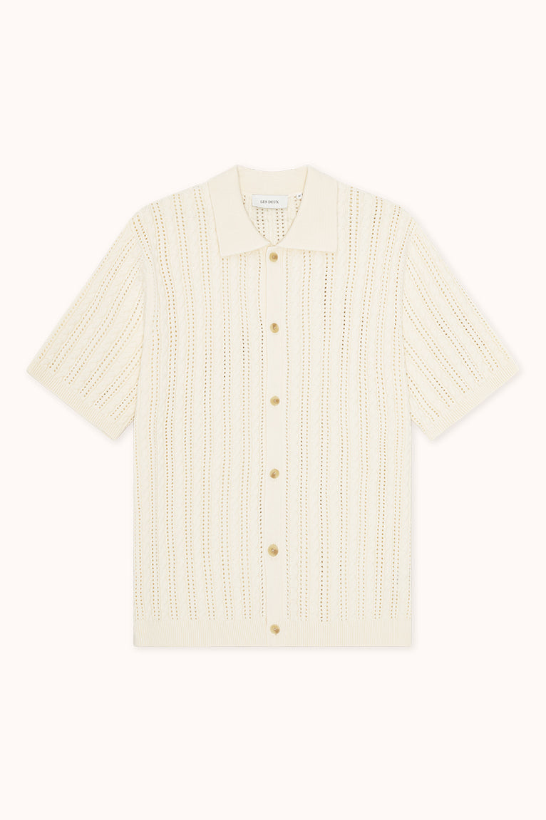 CABLE KNITTED SS - Ecru