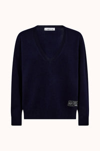 Cash V-Neck - Donker Blauw