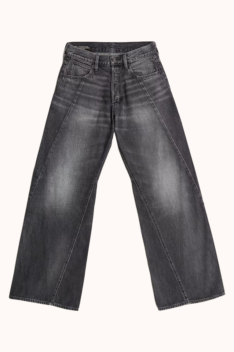 Contor Wide Jeans - Black denim
