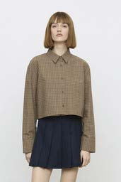 BLOUSE BEIGE CROPPED