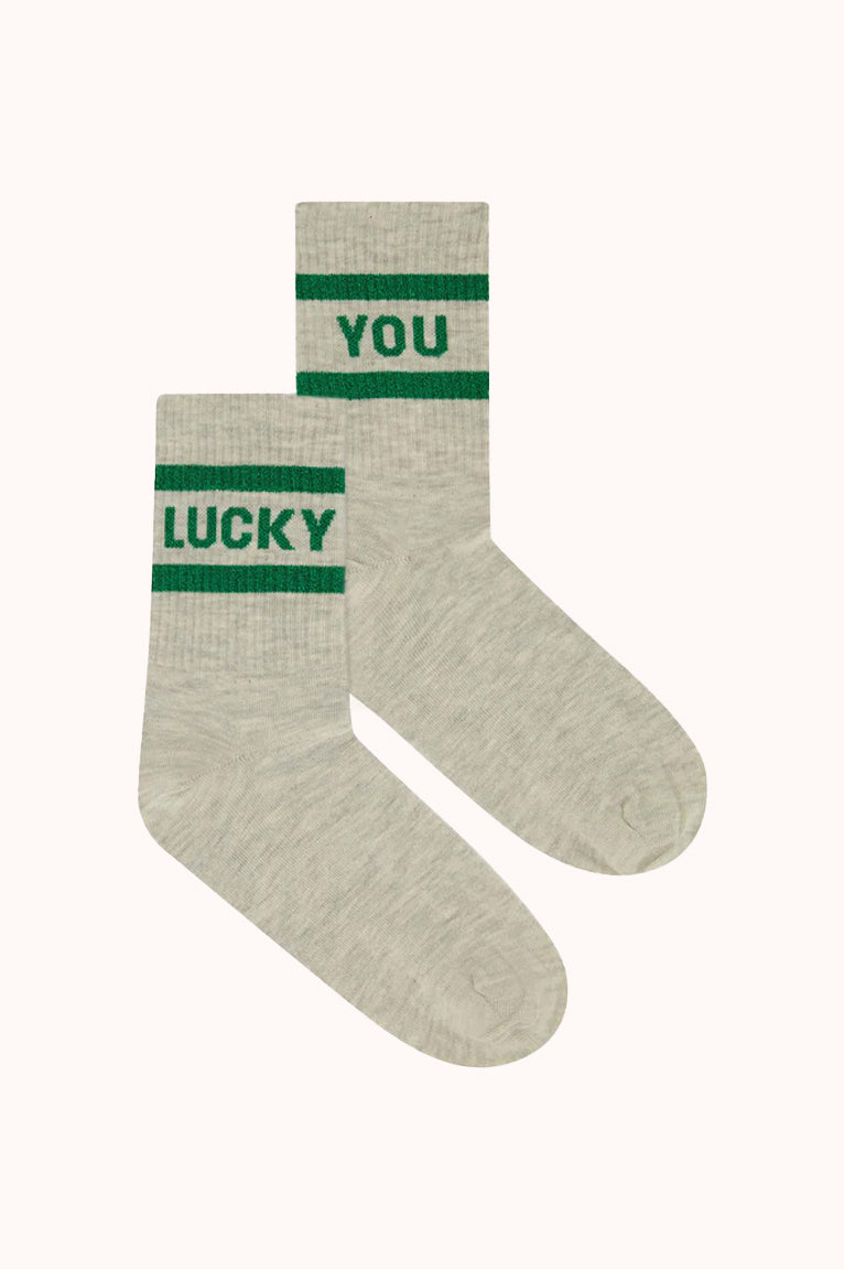 Lucky sparkle socks - Spring Green