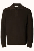 SLMPIM LS KNIT POLO CAMP