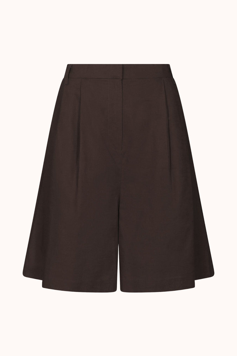 Nika Linen Shorts - Bruin