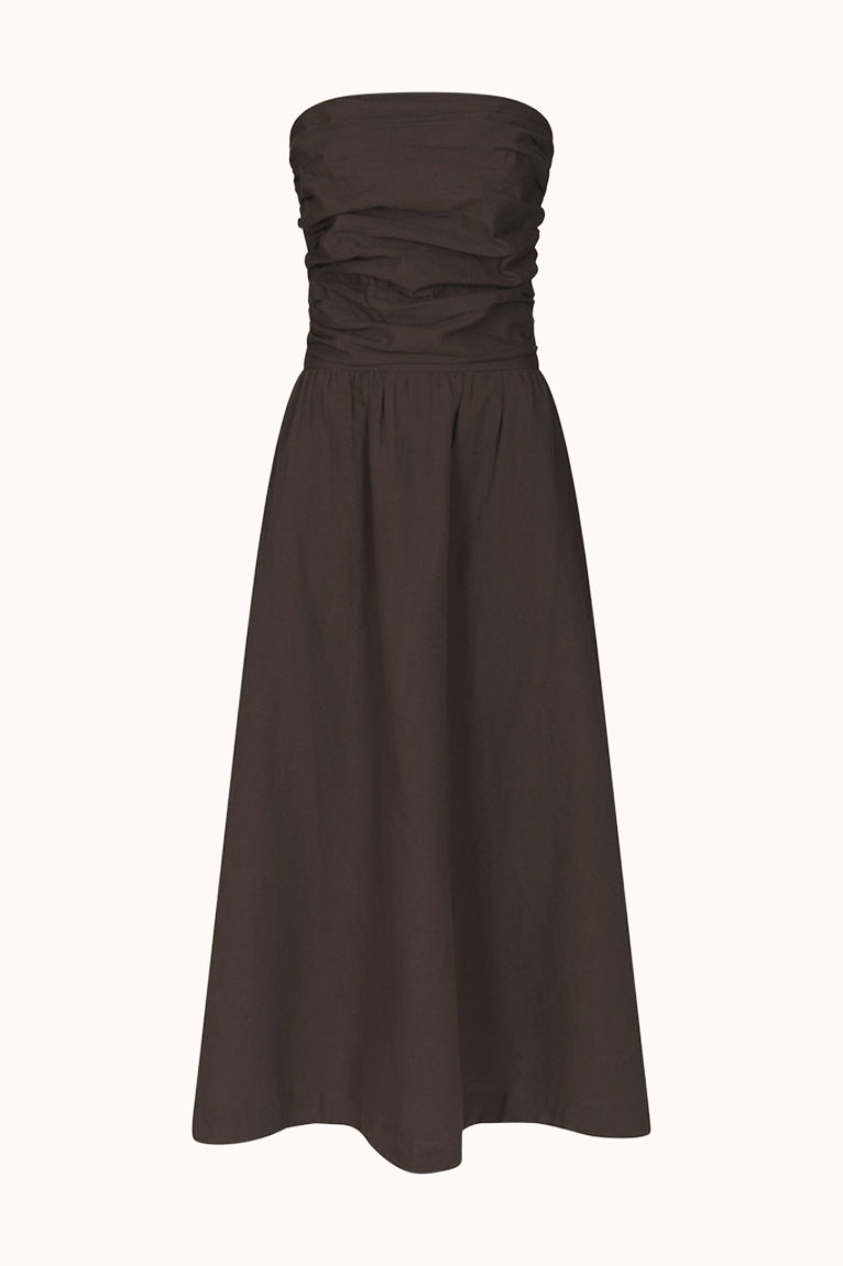 Kima Linen Dress - Bruin