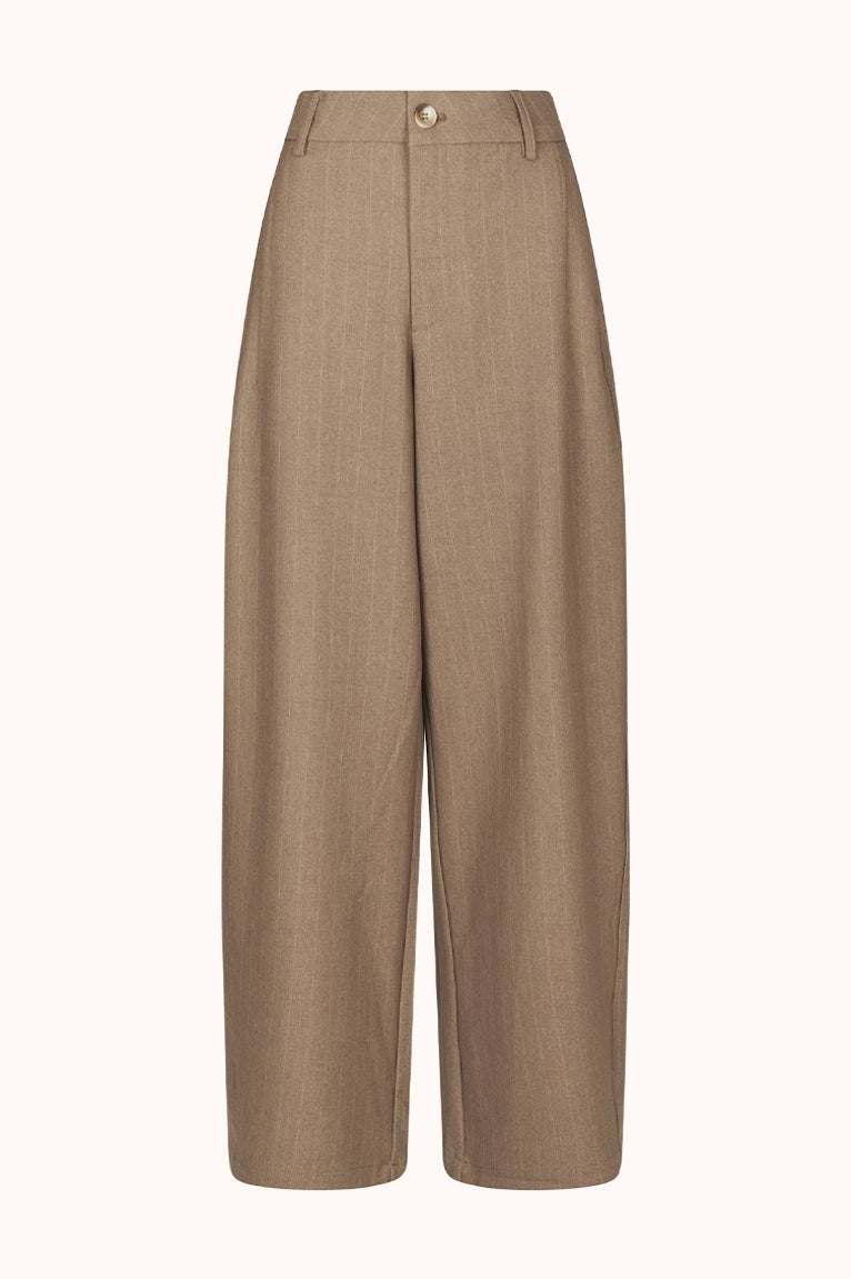 Essiall Pinstripe Pants - Beige