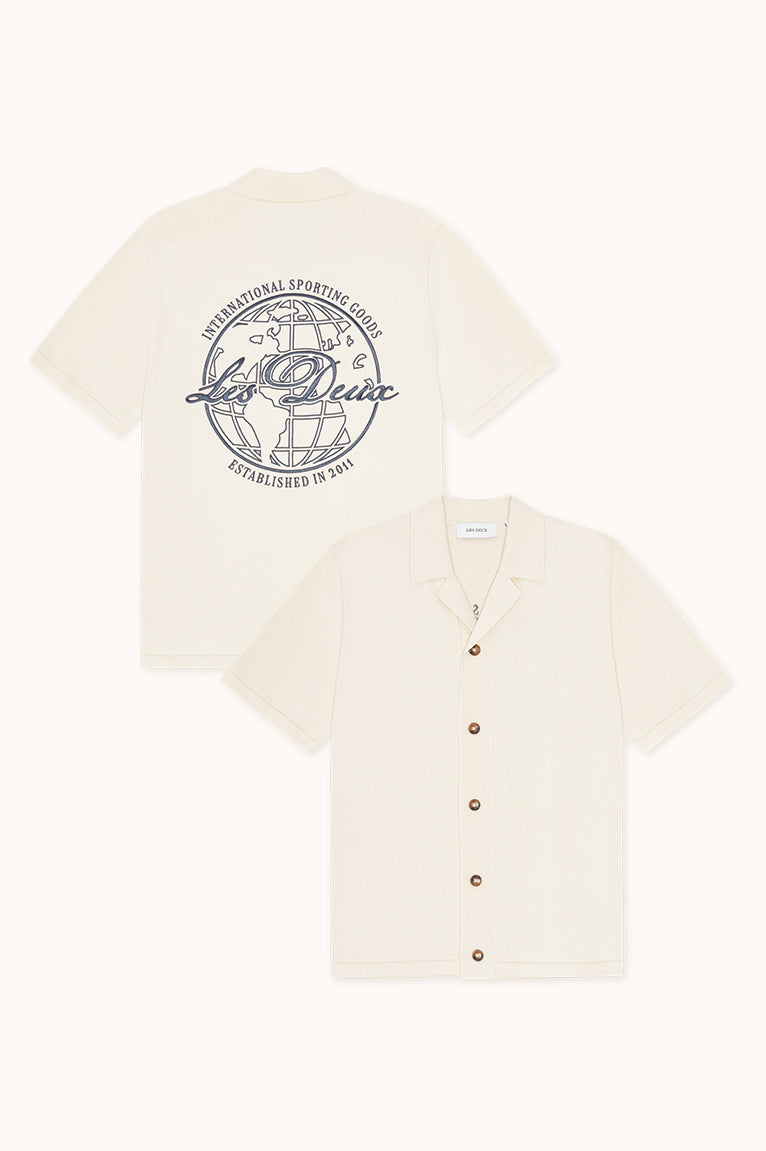 Emmett Globe Knitted Ss Shirt