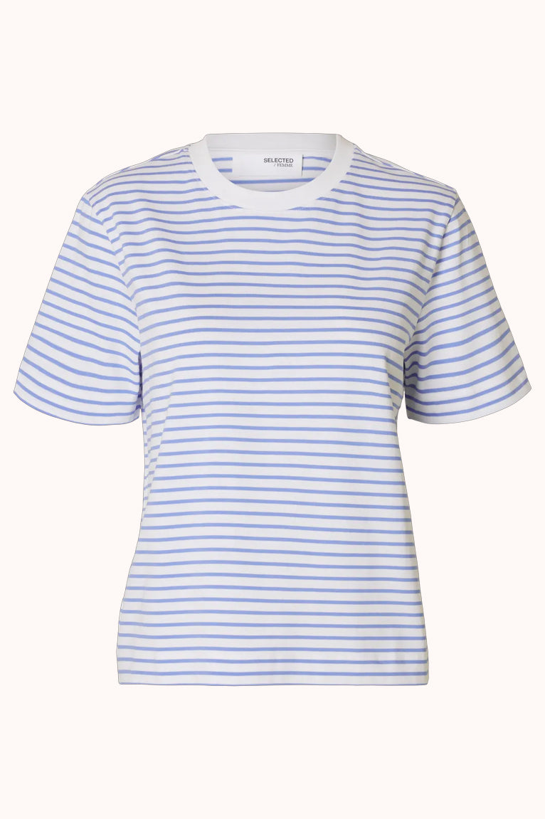 SLFESSENTIAL SS STRIPED BOXY TEE