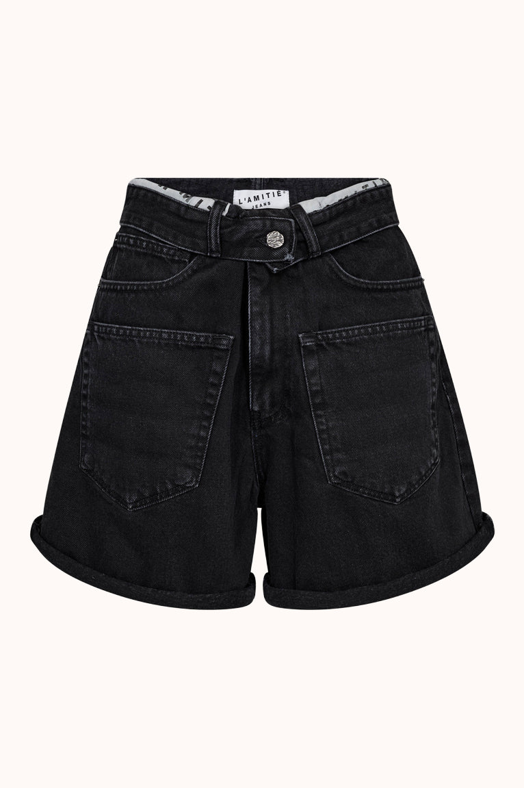 Flip Waist Shorts - Zwarte Jeans