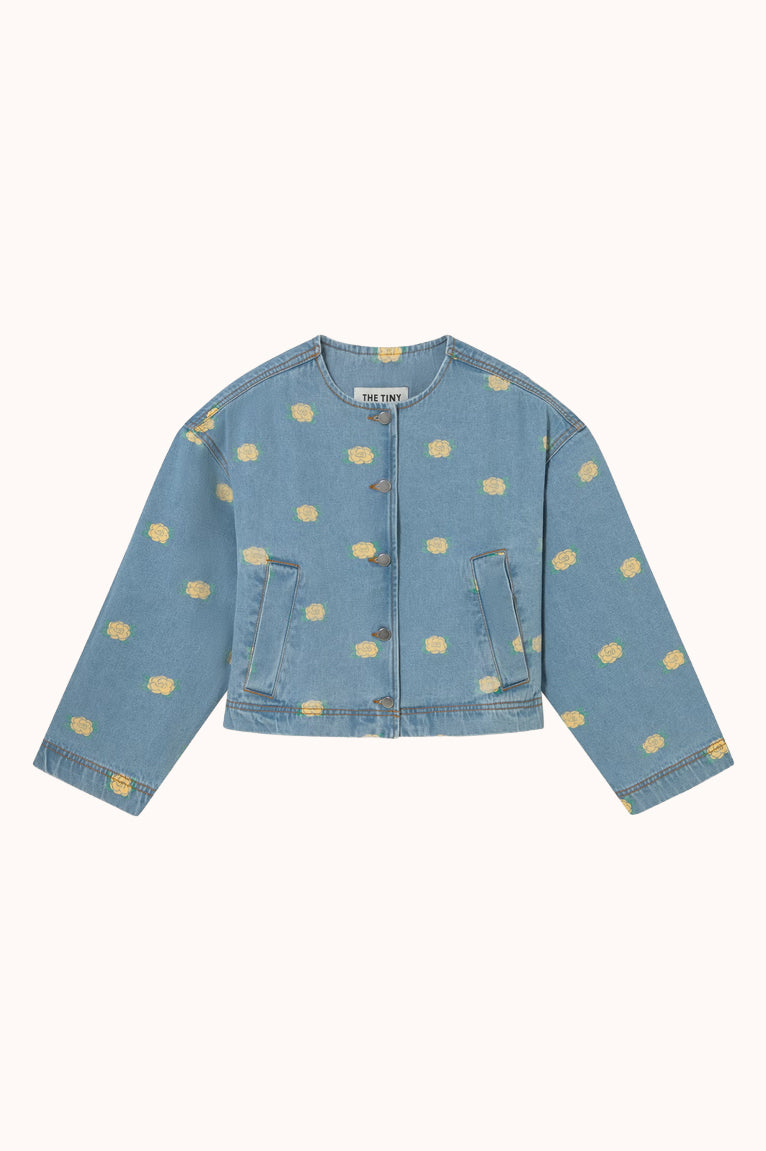 Flowers Crop Jacket