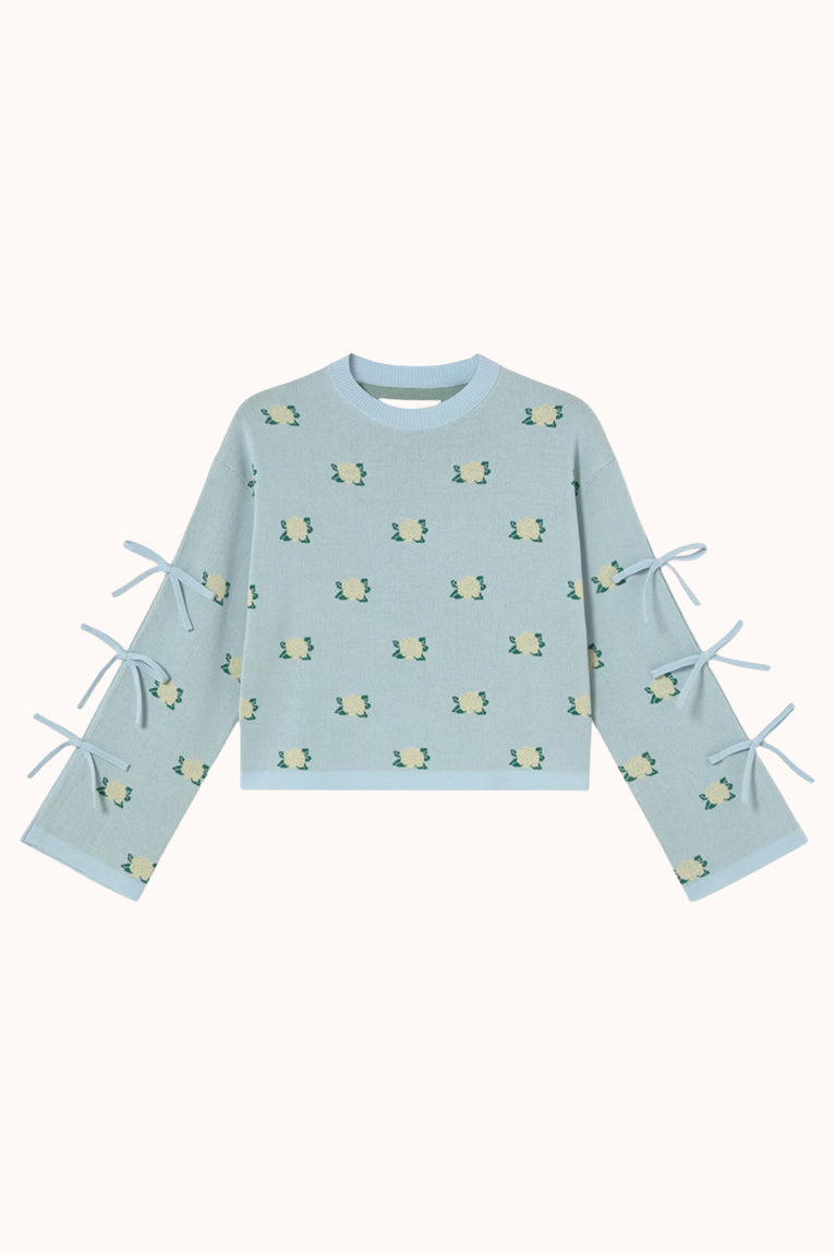 FLOWERS JACQUARD SWEATER