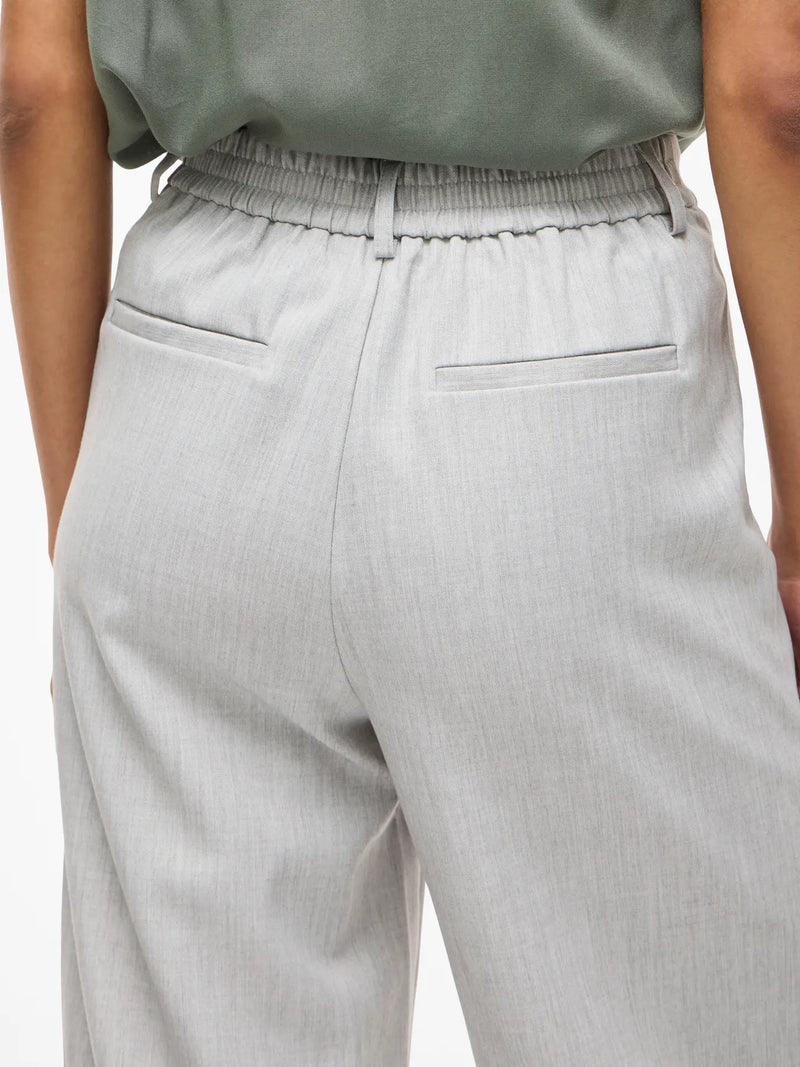 VIVARONE HW WIDE PANT - LIGHT GREY MELANGE
