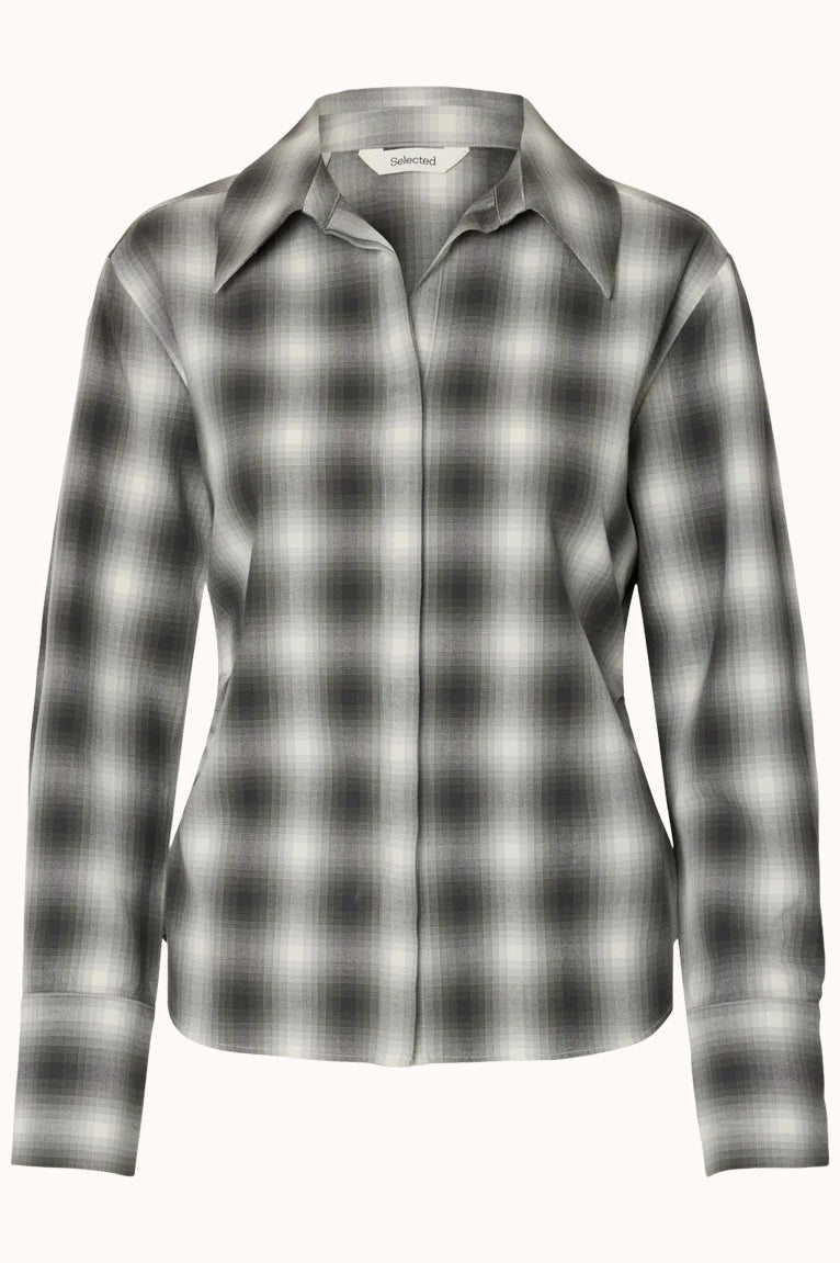 SLFMAYA SLIM LS CHECKED SHIRT
