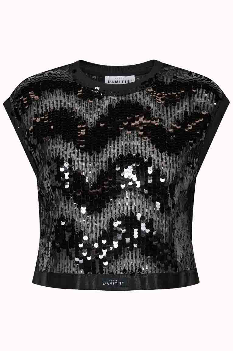 Mirror Sequin Crop Top