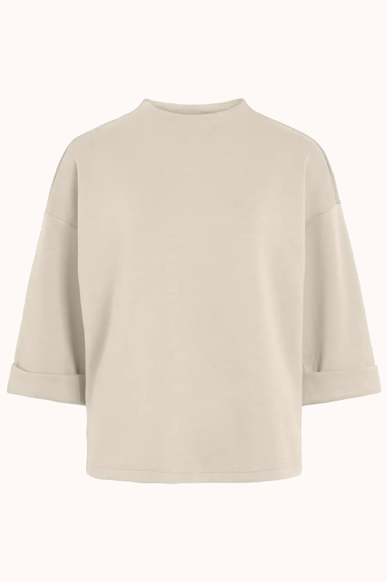 VISIFFI FUNNELNECK 3/4 SWEAT TOP