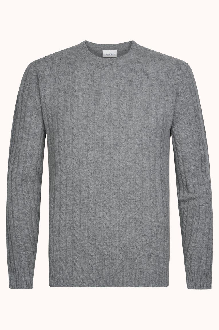 PULLOVER CREW NECK GREY