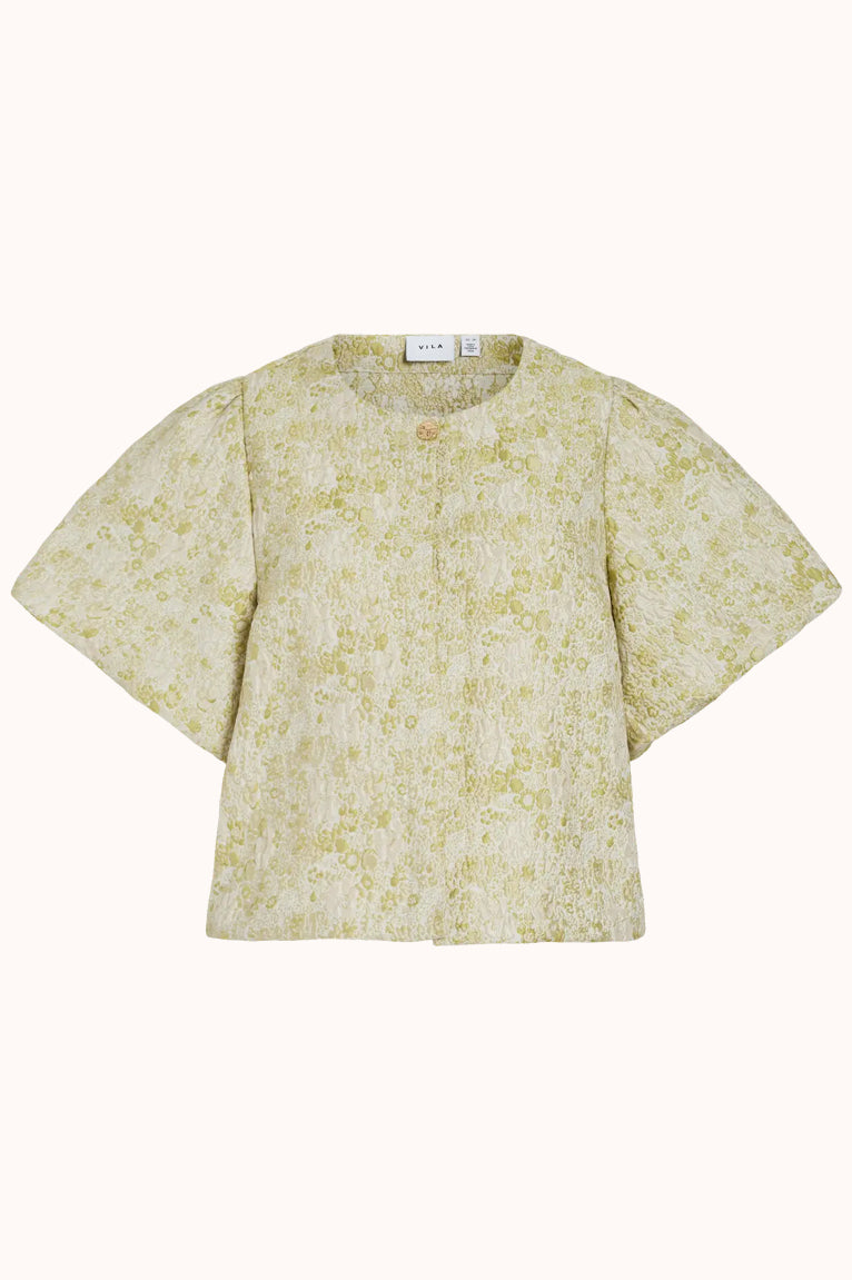 VIKAIA O-NECK 2/4 JACQUARD BOLERO