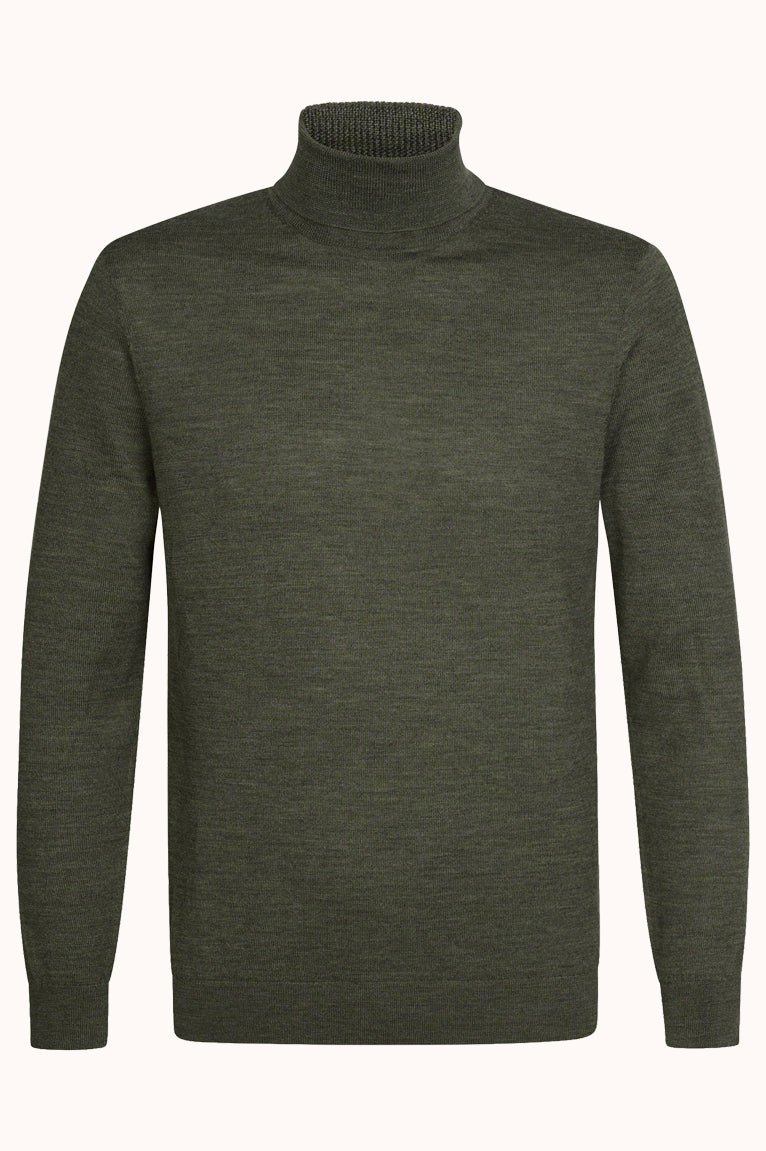 PULLOVER ROLL NECK D GREEN