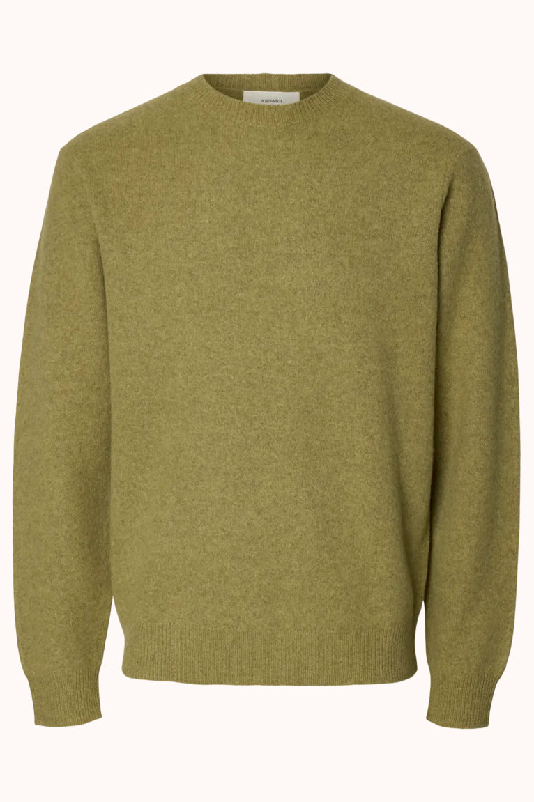 ANRRAGI LS KNIT WOOL CREW NECK