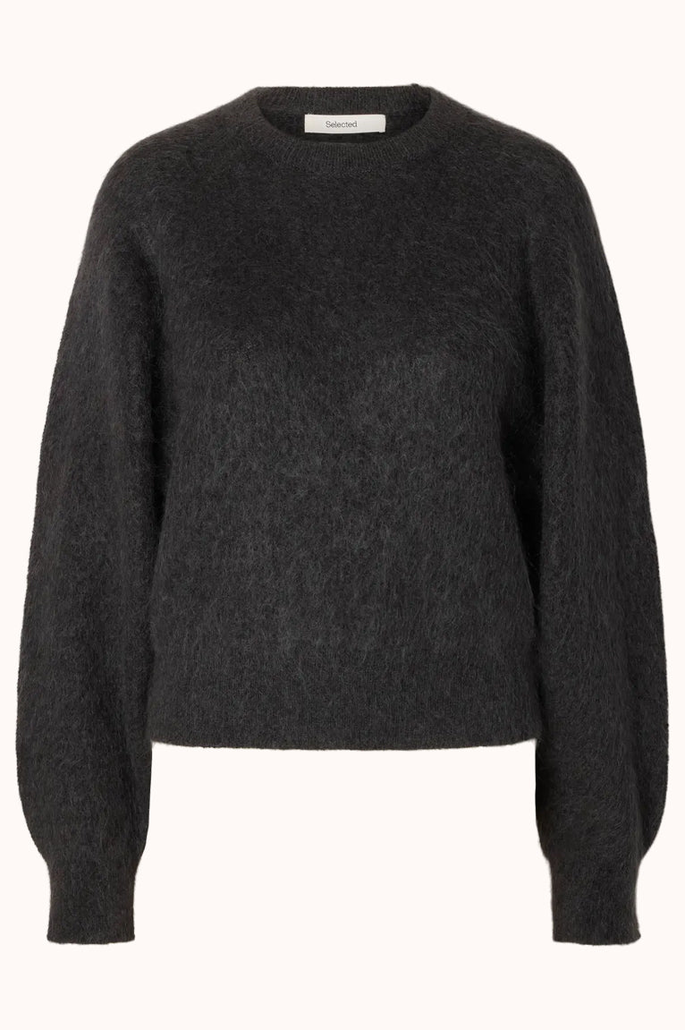 SLWMIRA LS KNIT SHORT O-NECK