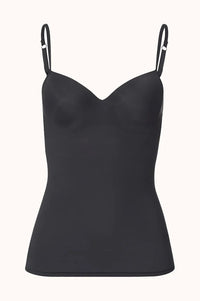 Hanro Allure Padded Bra Camisole Obsidian