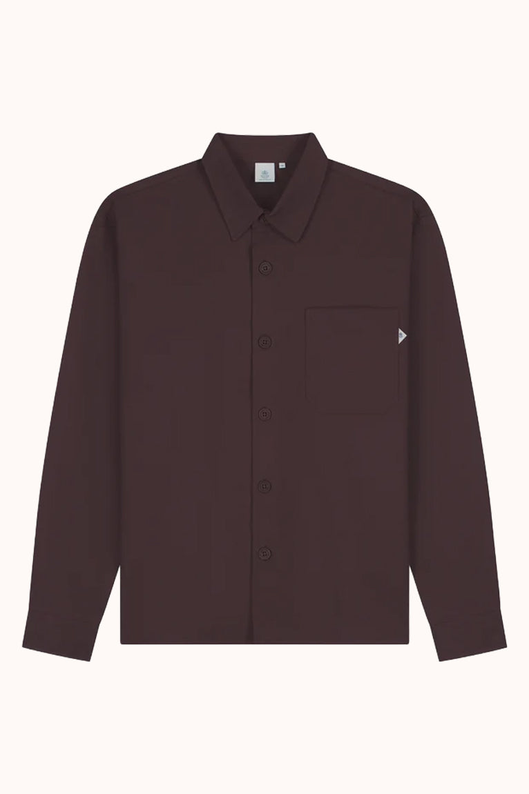 HAPI BRUSHED TWILL SHIRT - HUCKLEBERRY