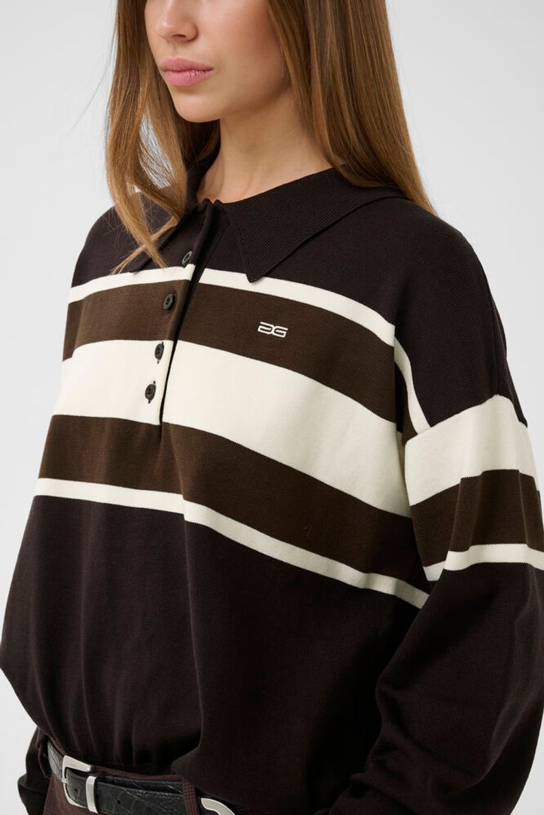 GZalexu polo pull - Bruin dessin