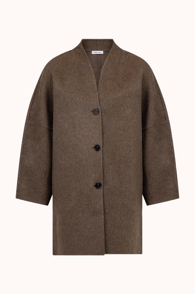 Ines Coat - Bruin