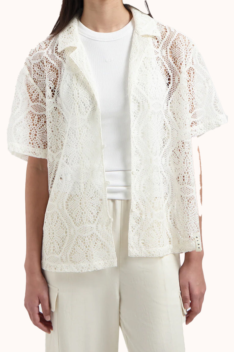 LACE CAMP SHIRT SS