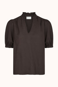 Odesa Linen Blouse - Bruin