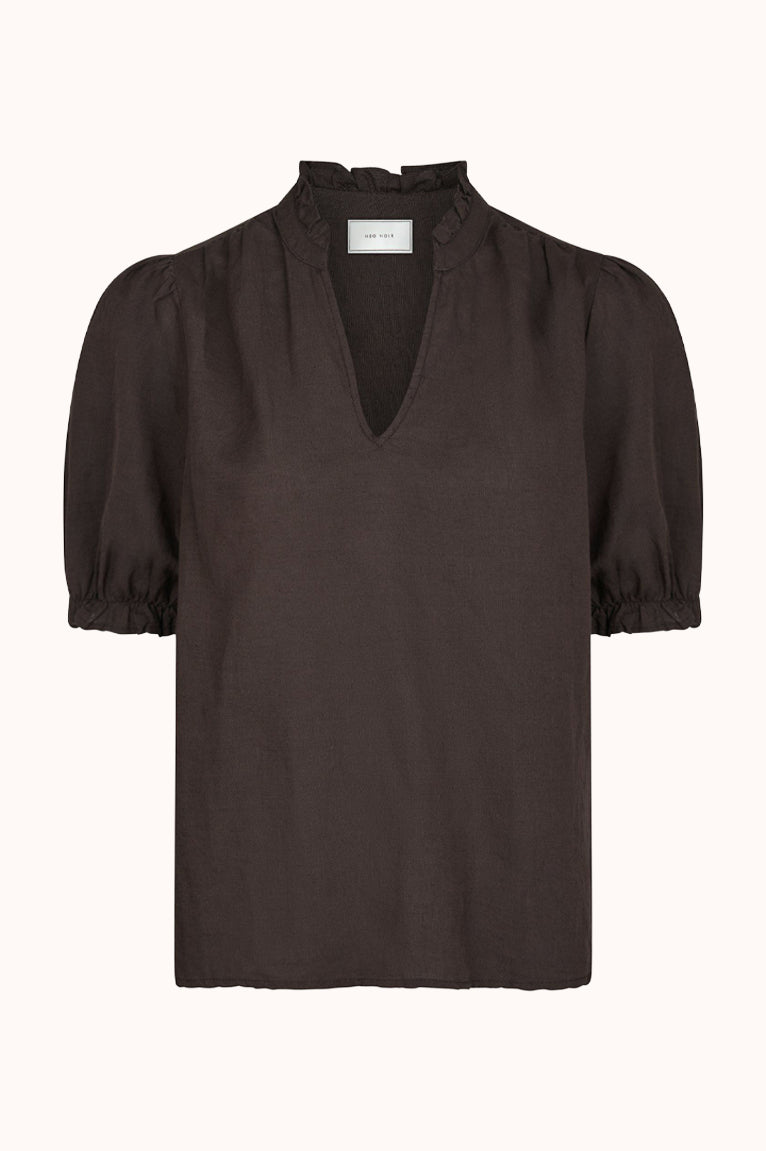 Odesa Linen Blouse - Bruin