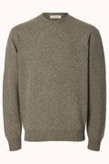 ANRRAGI LS KNIT WOOL CREW NECK