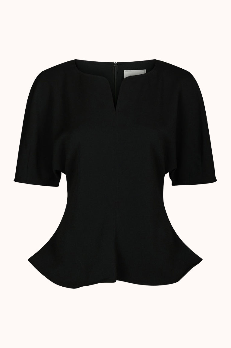 Josine Crepe Blouse - Zwart