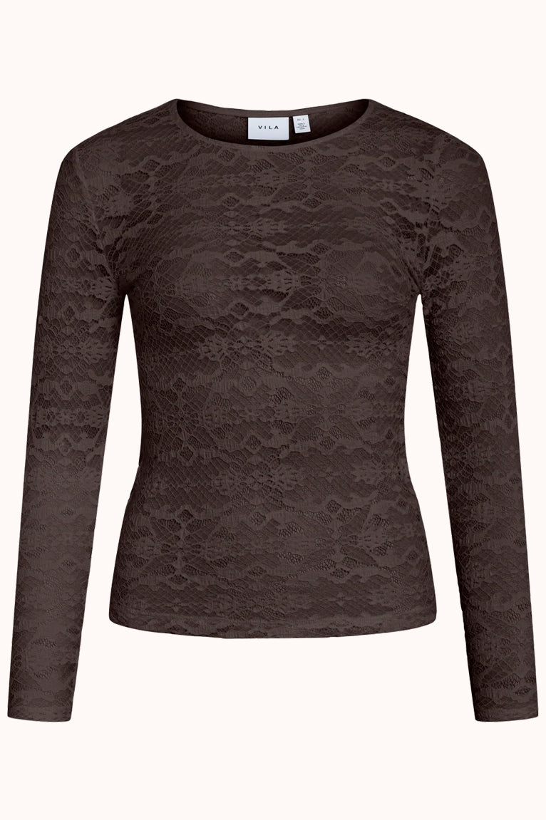 VIMELINA L/S LACE TOP