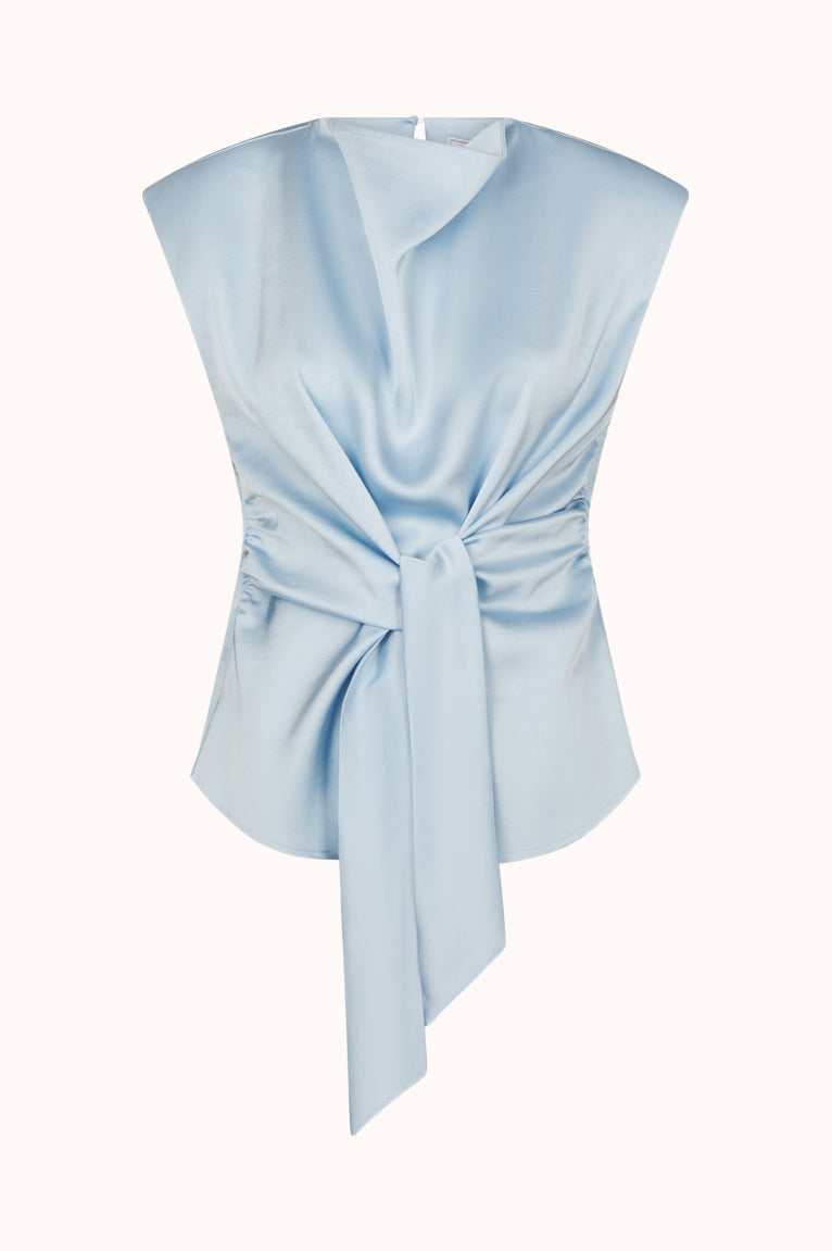 Katarim Sateen Top - Blauw