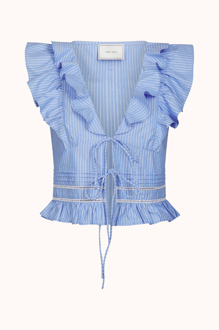 Jolia Stripe Top - Blauw dessin