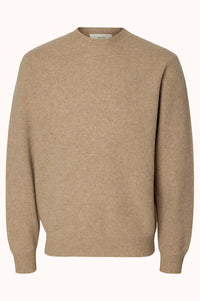 ANRRAGI LS KNIT WOOL CREW NECK
