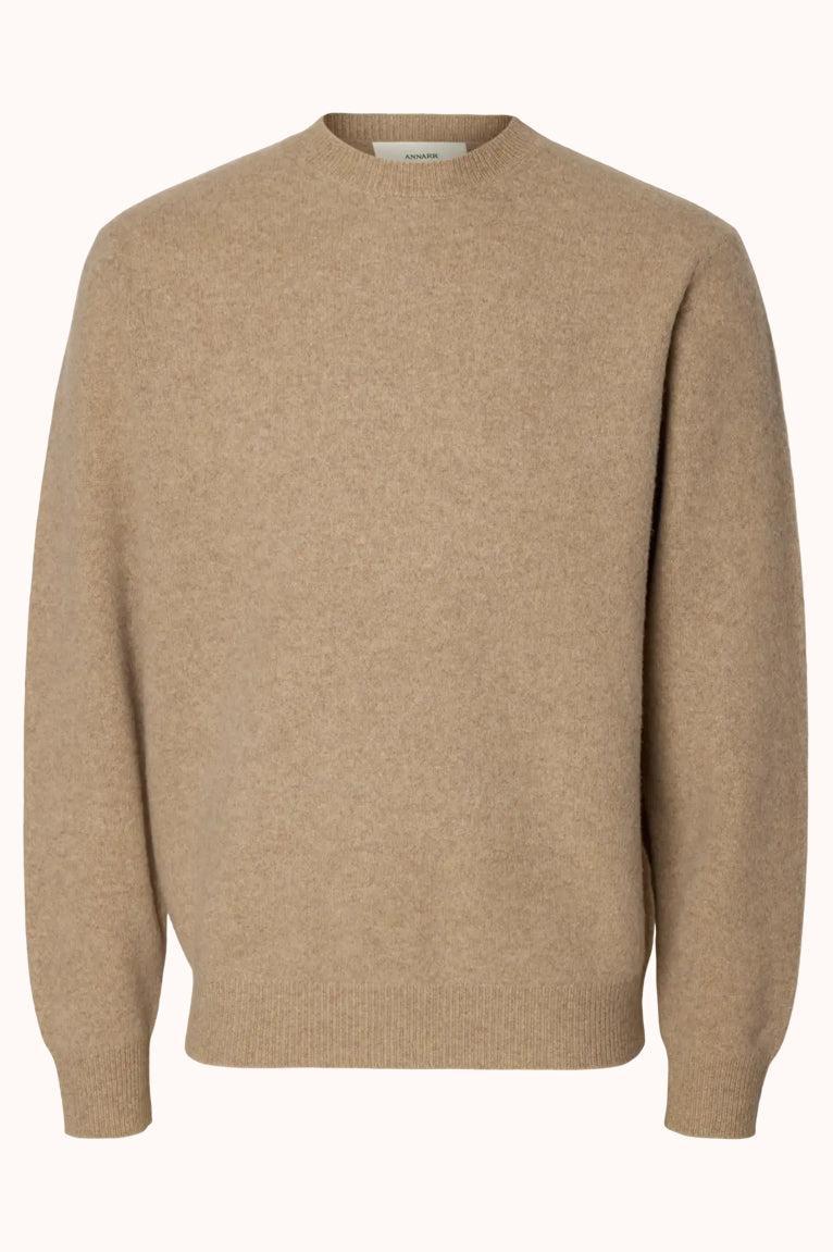 ANRRAGI LS KNIT WOOL CREW NECK