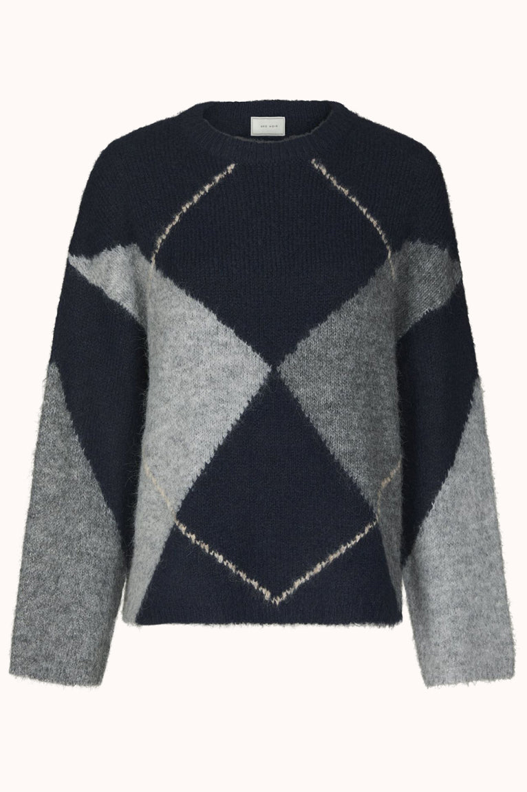 Inga Check Fluff Knit